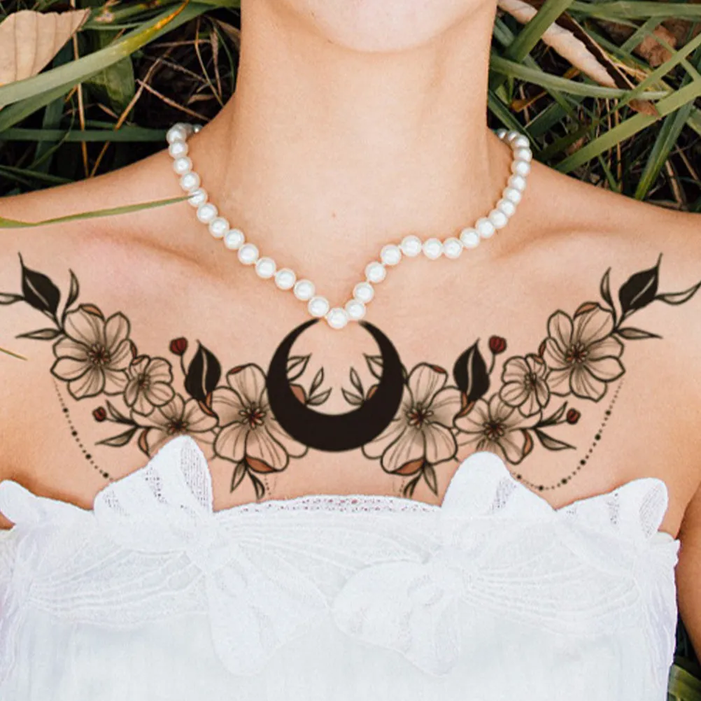 

6pcs Waterproof Temporary Tattoos Stickers For Women Realistic Fake Tattoos Festival Party Outing Performance