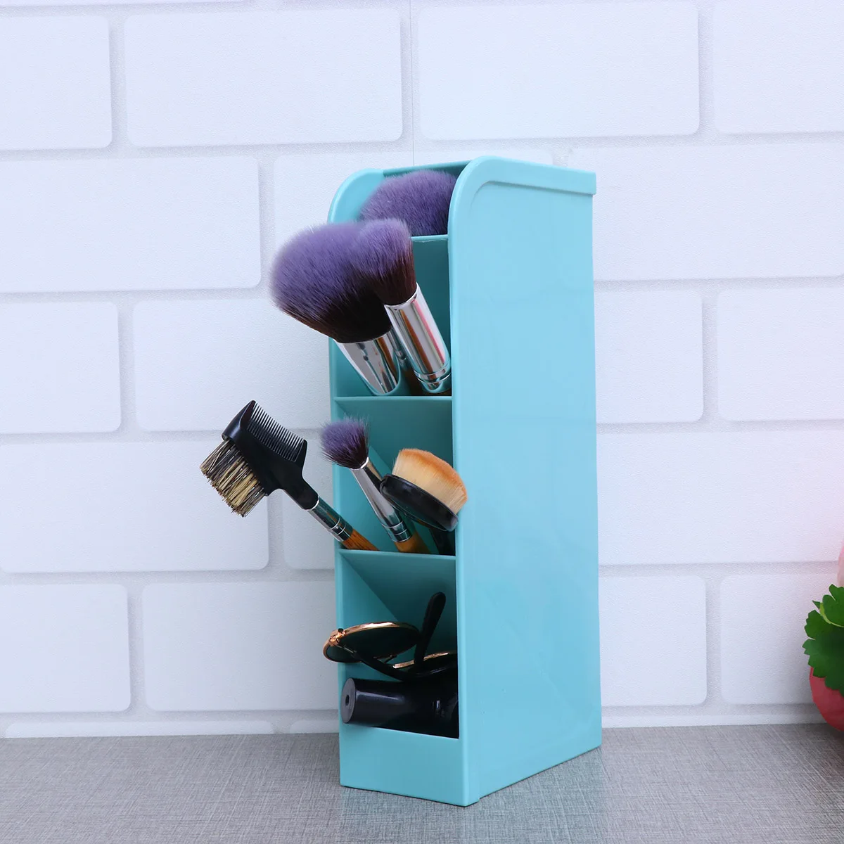 

Pen Holder Stationery Supplies Storage Box Large Green For Makeup Brushes Lipstick Pens Cosmetics Jewelry Organizer Makeup