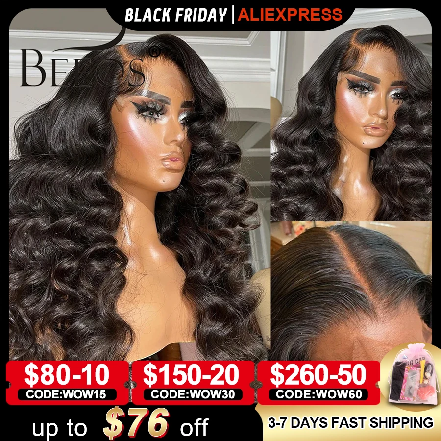 

13*6 Skinlike Real HD Lace Frontal Wig Human Hair HD Loose Wave Wig Lace Front Human Hair Wigs Bleached Knots Brazilian