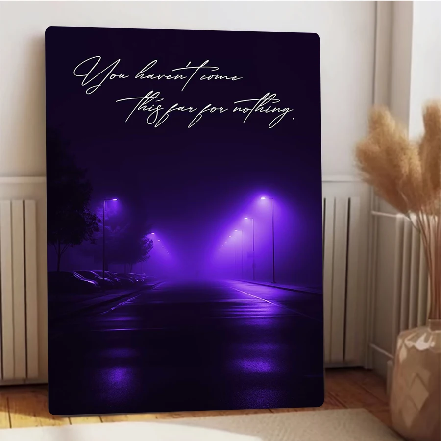 لقد لم تأتي هذه بعيدًا مقابل أي شيء، دع الضوء الأرجواني يشدك إلى الأمام وإبقاء مطاردة أحلامك