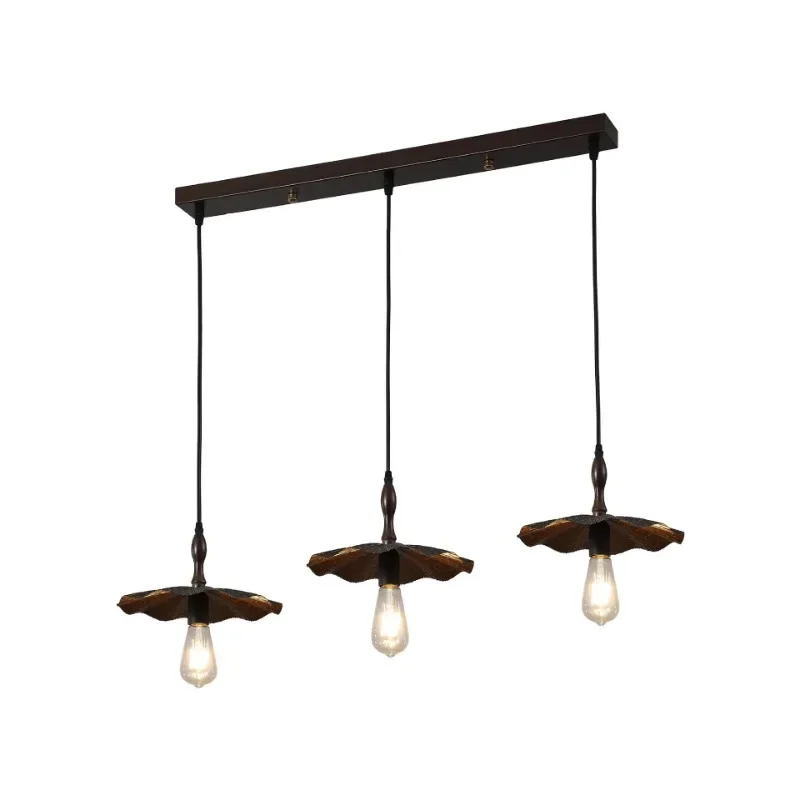 

Medieval restaurant chandelier, American retro island bar chandelier, simple dining table lamp