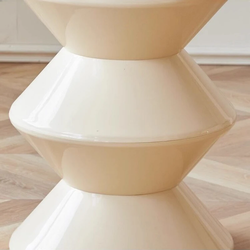 Nordic hourglass stool creative designer plastic small stool modern minimalist high-end meuble de salons living room furniture