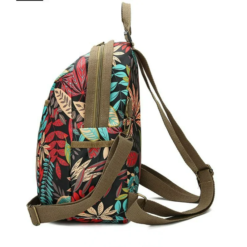 Large Capacity Women Backpack Multi-Purpose Printed Oxford Cloth Shoulder Package Leisure Travel Bag Canvas Student Schoolbag