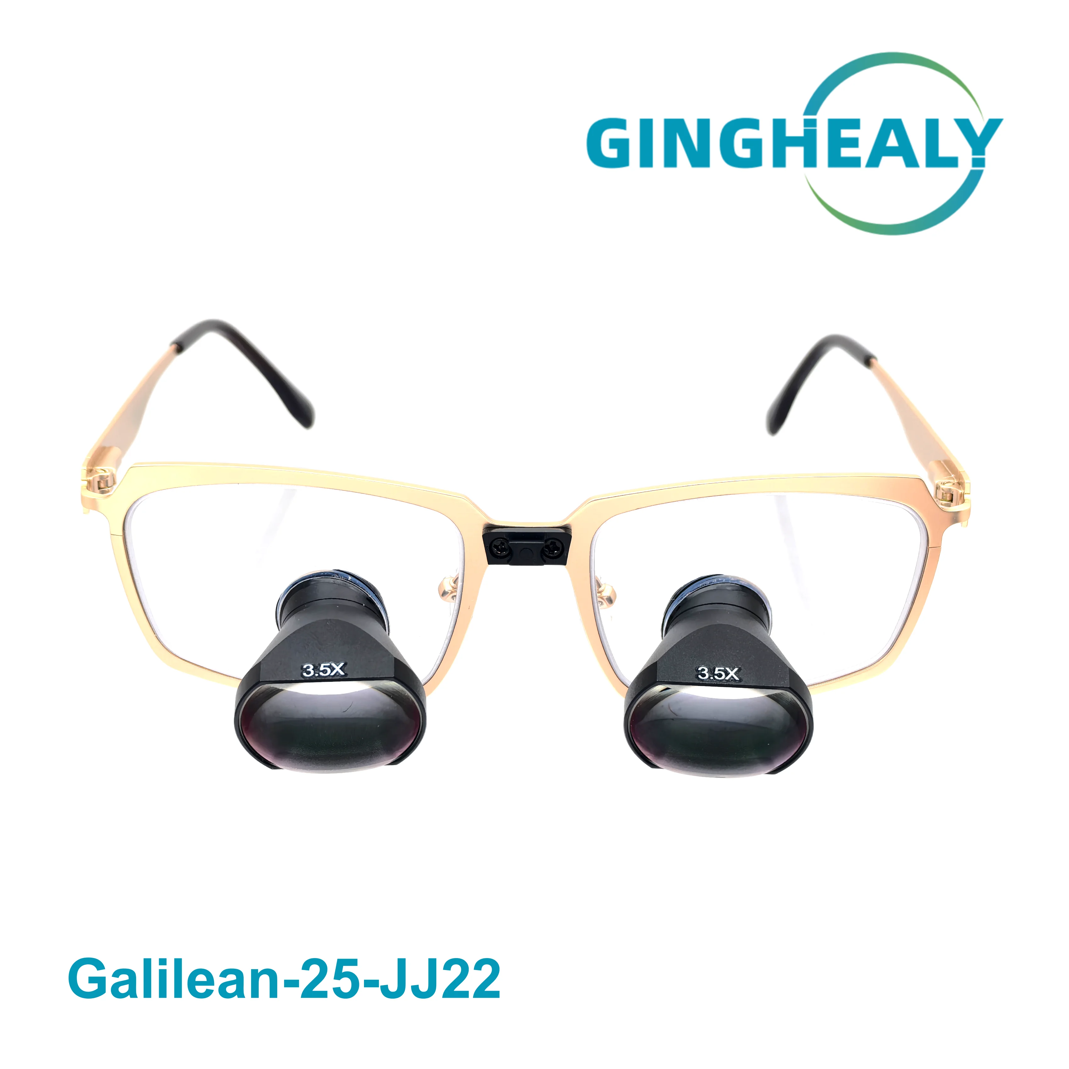 Ginghealy TTL Galilean Loupes Magnifier Customize IPD Diopter Long Work Distance No Fatigue No Distortion Reading Men Tool