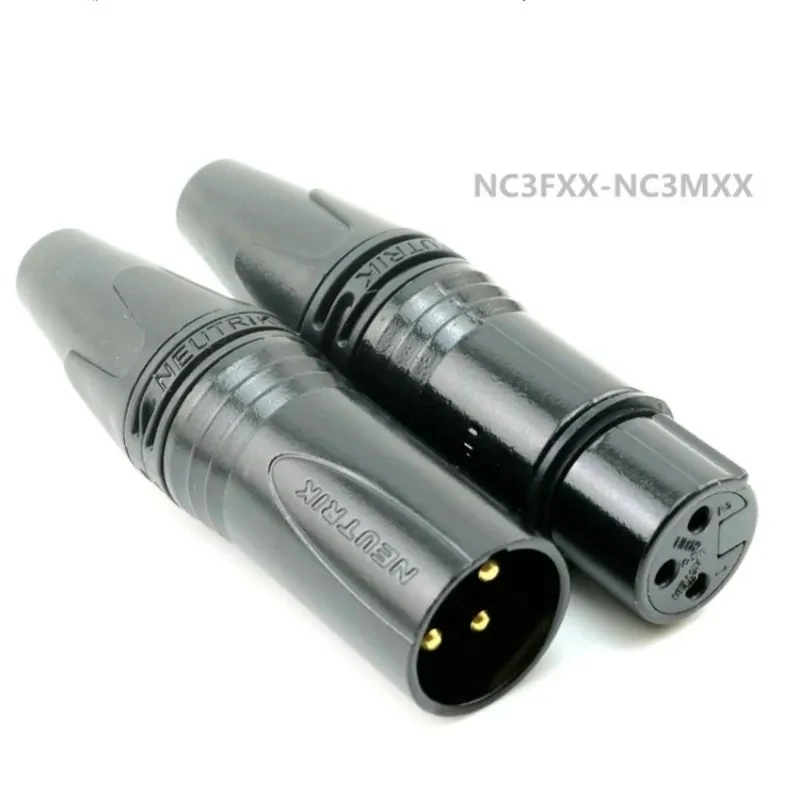 20 stks/partij NEUTRIK XLR connector 10 STKS NC3MXX & 10 STKS NC3FXX Mannelijke en vrouwelijke Un ensemble 3 Broches XLR Connecteur met!