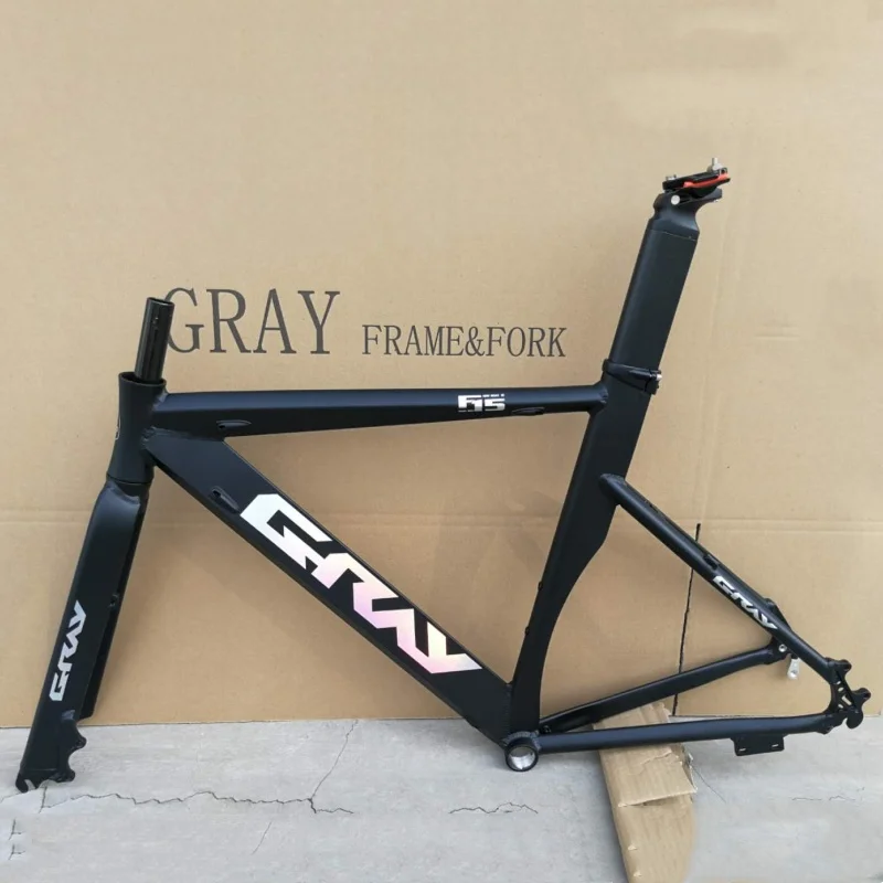 Gray F15 Road Bike Frame Aluminum Alloy Road Bicycle Frames Disc