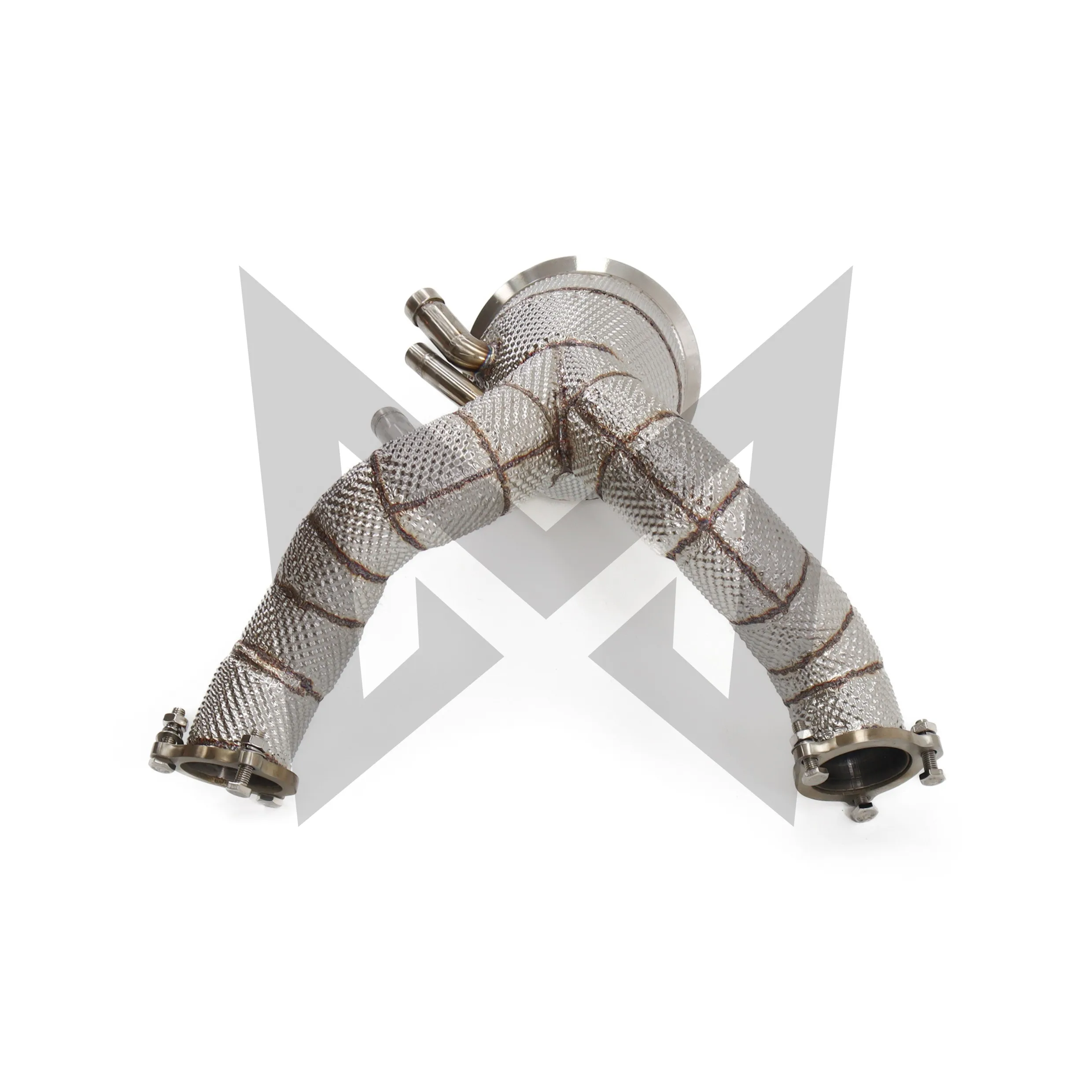 Catalyzed Downpipe Catless Downpipe for AUDI Q7 Q8 3.0T Stainless steel Performance Exhaust pipe with heat shield