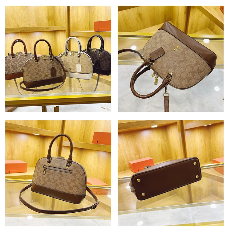 Elegante bolso bandolera de cuero para mujer, bolso de mano cruzado, bolso de diseño, bolso tipo tote, moderno y lujoso.