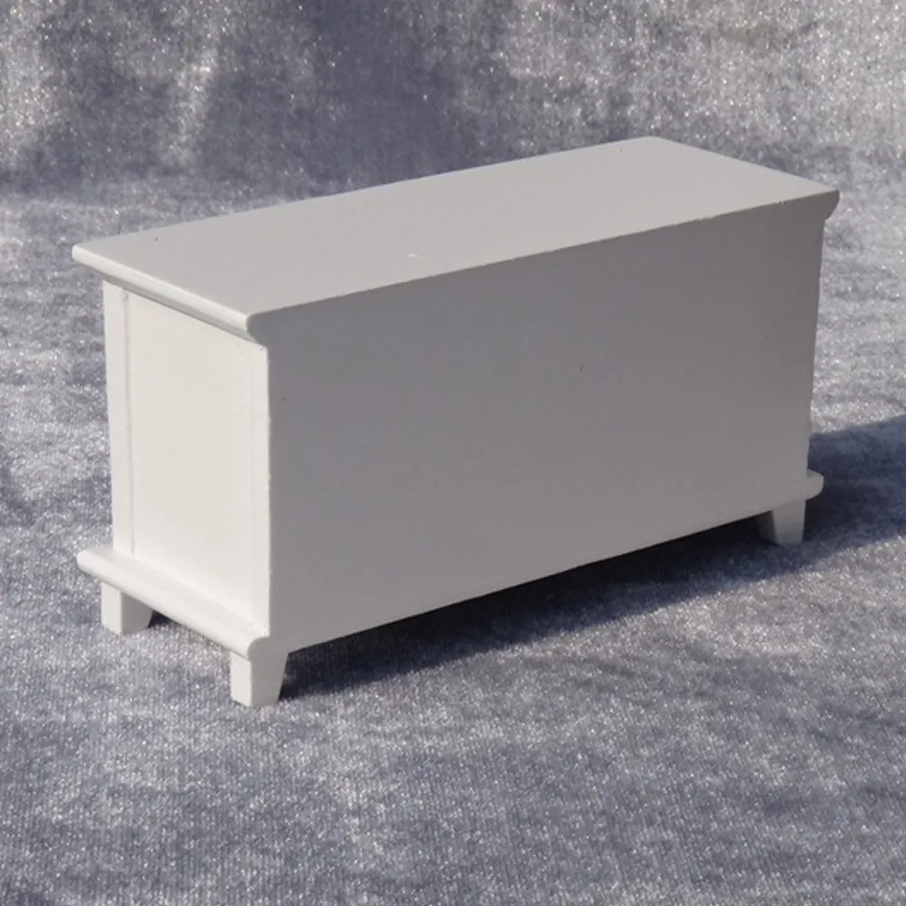 

Миниатюрная тумба под телевизор для кукольного домика, винтажный дизайн, отделка под дерево, мини-мебель для развлечений