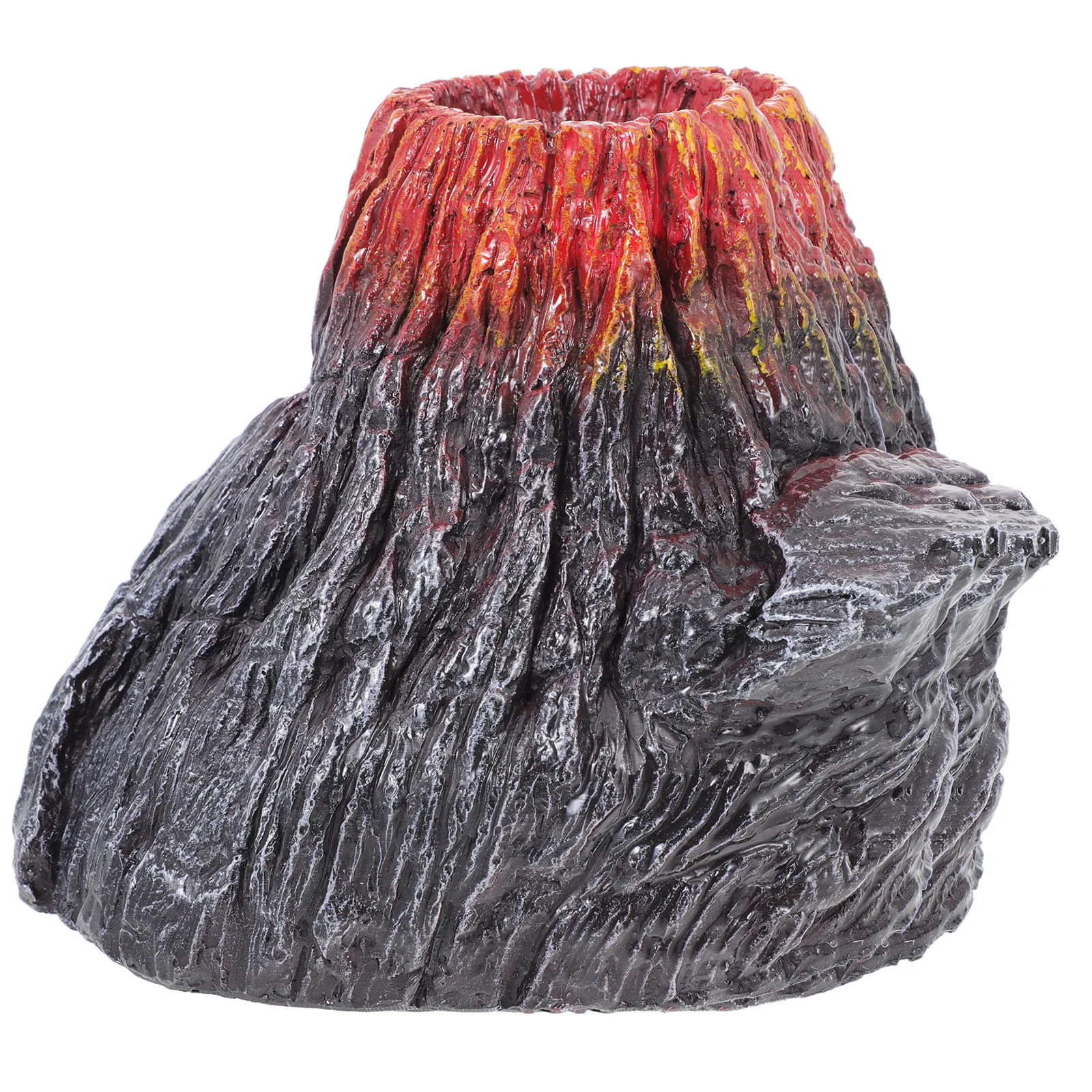 

Aquarium Fake Volcano Decoration Durable Resin Material Fish Tank Landscape Ornament Fake Volcano Aquarium Decor