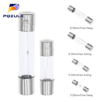 Slow Blow Glass Tube Fuse 5x20MM 6X30MM 0.5A 1A 2A 3A 4A 5A 6.3A 7A 8A 10A 12A 15A 20A 30A 25A 250V Fast Blow Fusibles