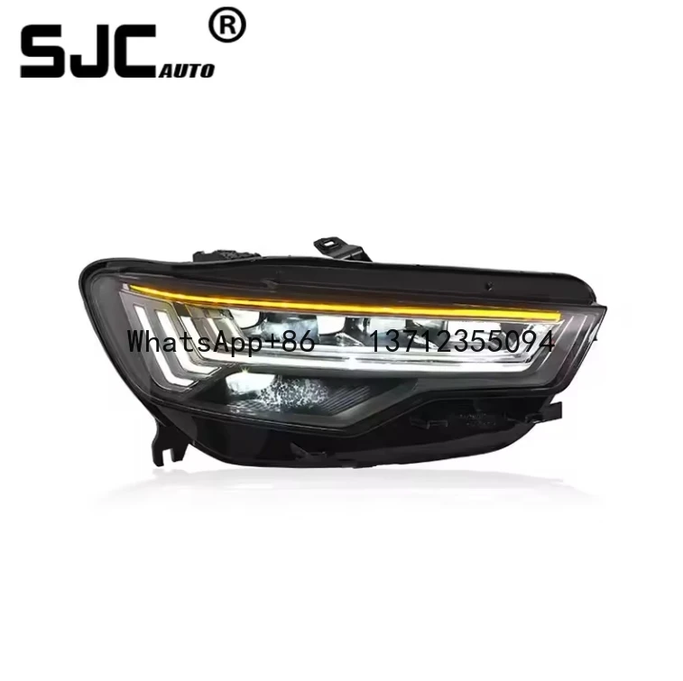 

SJC Auto Parts Suitable for Audi A6 2012-2018 Headlight Assembly A6 Modified with Full LED Matrix Flow Turn Signal Headlights