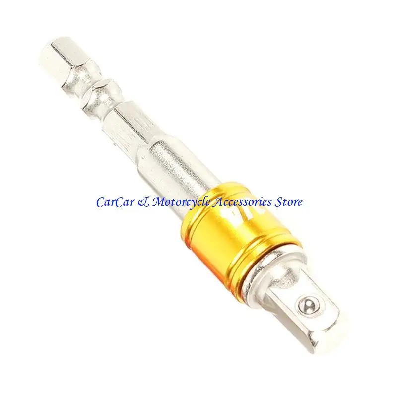 

G5AD 1/4in 3/8in 1/2in Impact Driver Bits Square Socket Adapter Drill Extension Bit