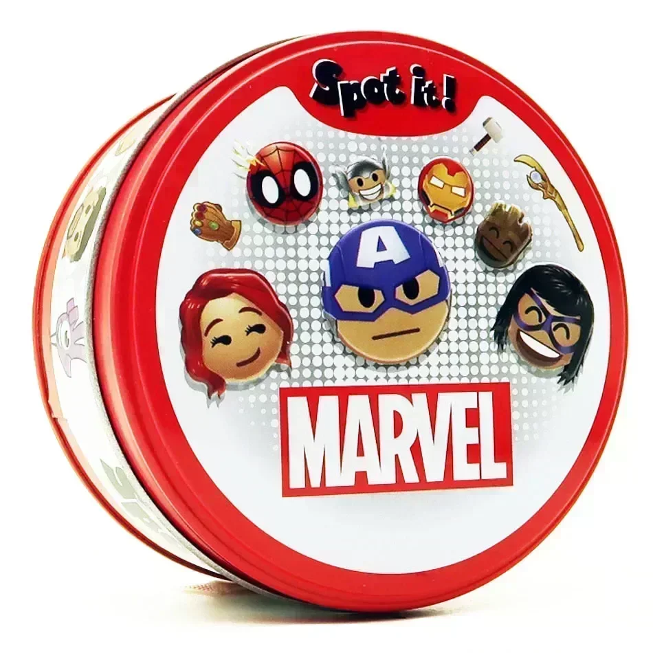 Spot it MARVEL Dobble Frozen Card Game HP Player Party Game for Party Classic Family Holiday Gift Toy Waterproof Kid Tin