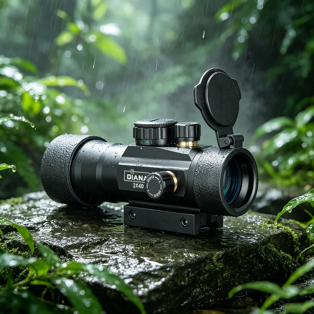 High-definition, impact-resistant, outdoor-use DIANA high-quality 2X40 red and green dot, tactical optical telescope