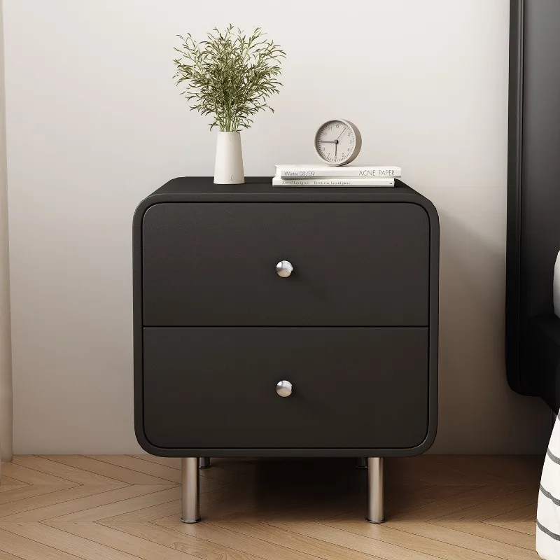 Mesita de noche organizadora de moda, mesita de noche sencilla y cómoda con espacio de esquina baja, ahorro de café, Criado Mudo, muebles únicos