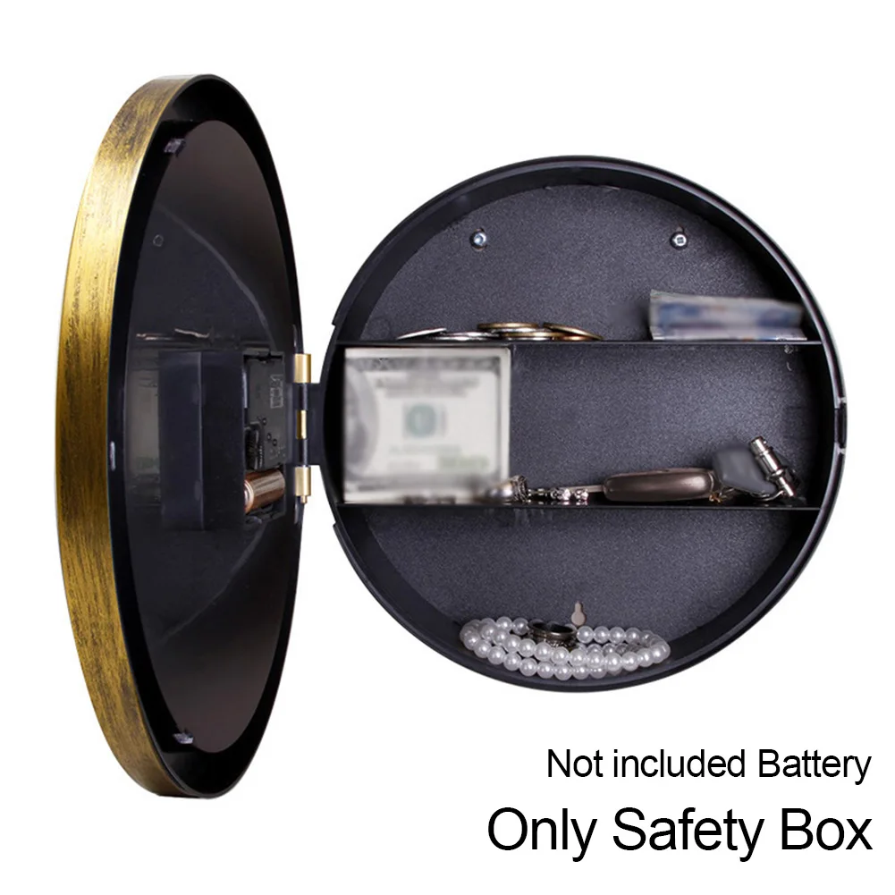 Safety Box Retro Secret Pointer Jewelry Vintage Wall Hanging Storage Security Watch Cash Office Clock Home