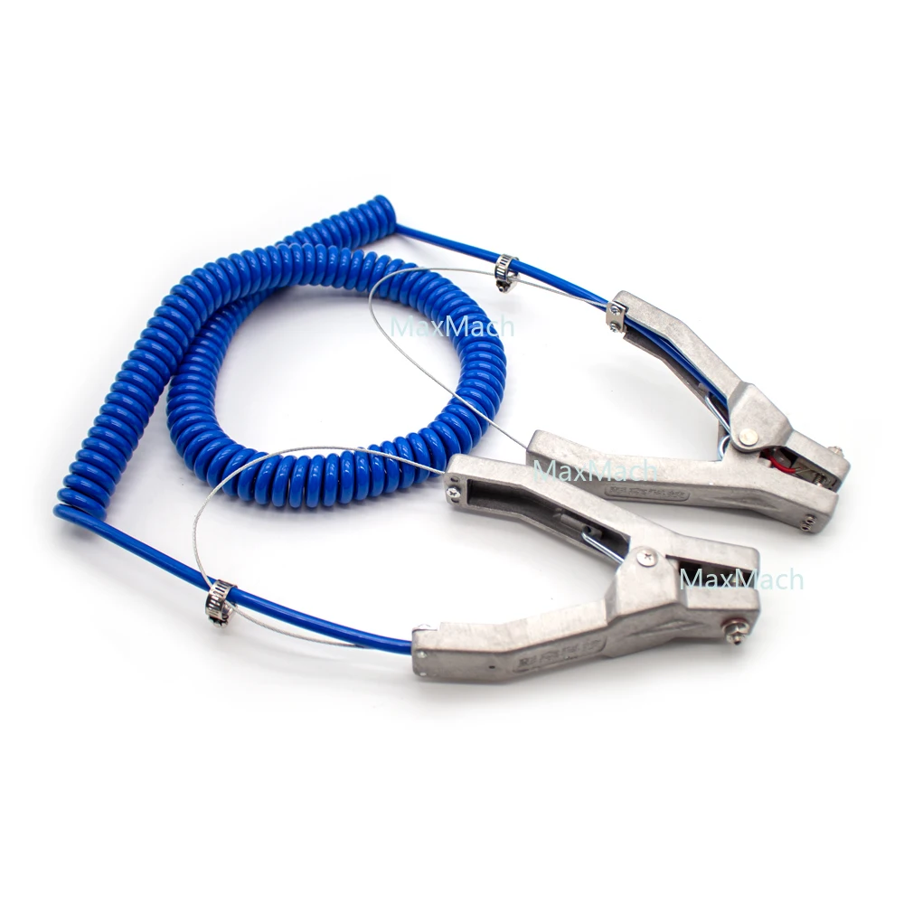 

5 м антистатический заземляющий провод, статический зажим заземления, статический заземляющий узел, 2 зажима из алюминиевого сплава для инструмента для снятия