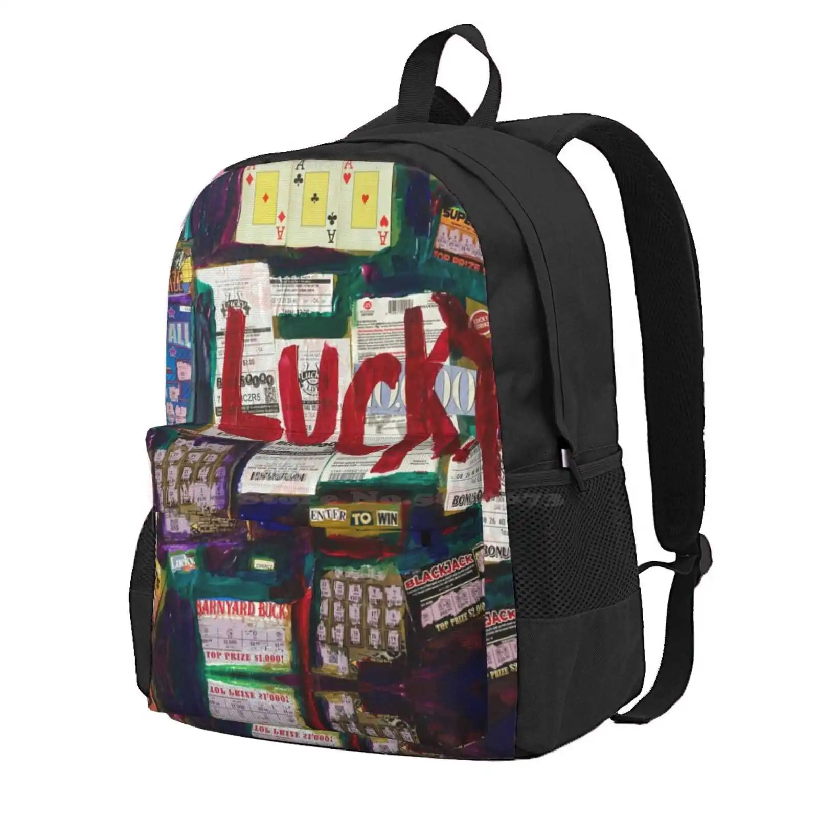 

Lucky Hot Sale Schoolbag Backpack Fashion Bags Lottery Collage Lucky For Life Scratch Off Winner Grand Prize Money