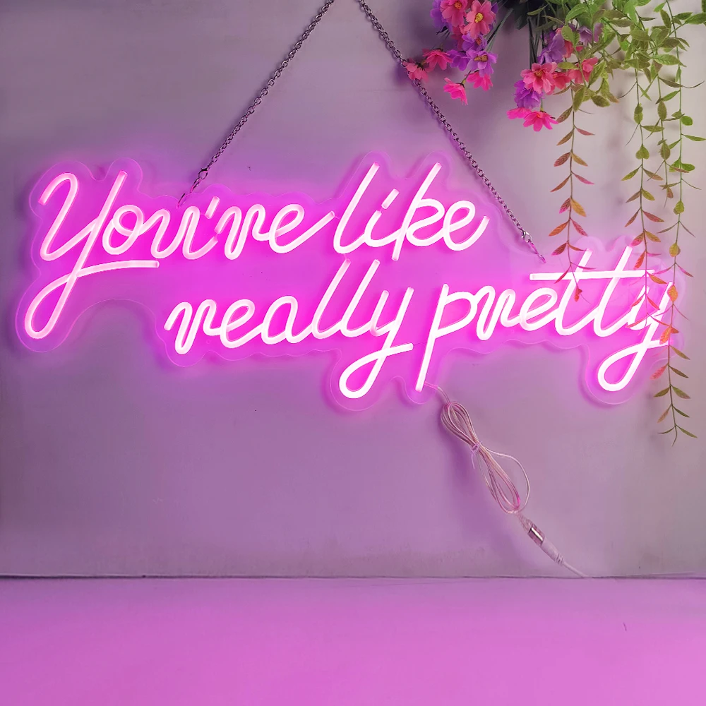 

76cm Neon Sign You Are Really Beautiful Large Neon Light Used for Customized Proposal Party Room Decoration Wall Girls Pink Bedr