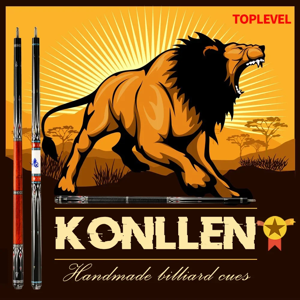 Private Custom KONLLEN Pool Cue 3pcs High-end handmade Stick Kit Private Custom Collectible Billiards