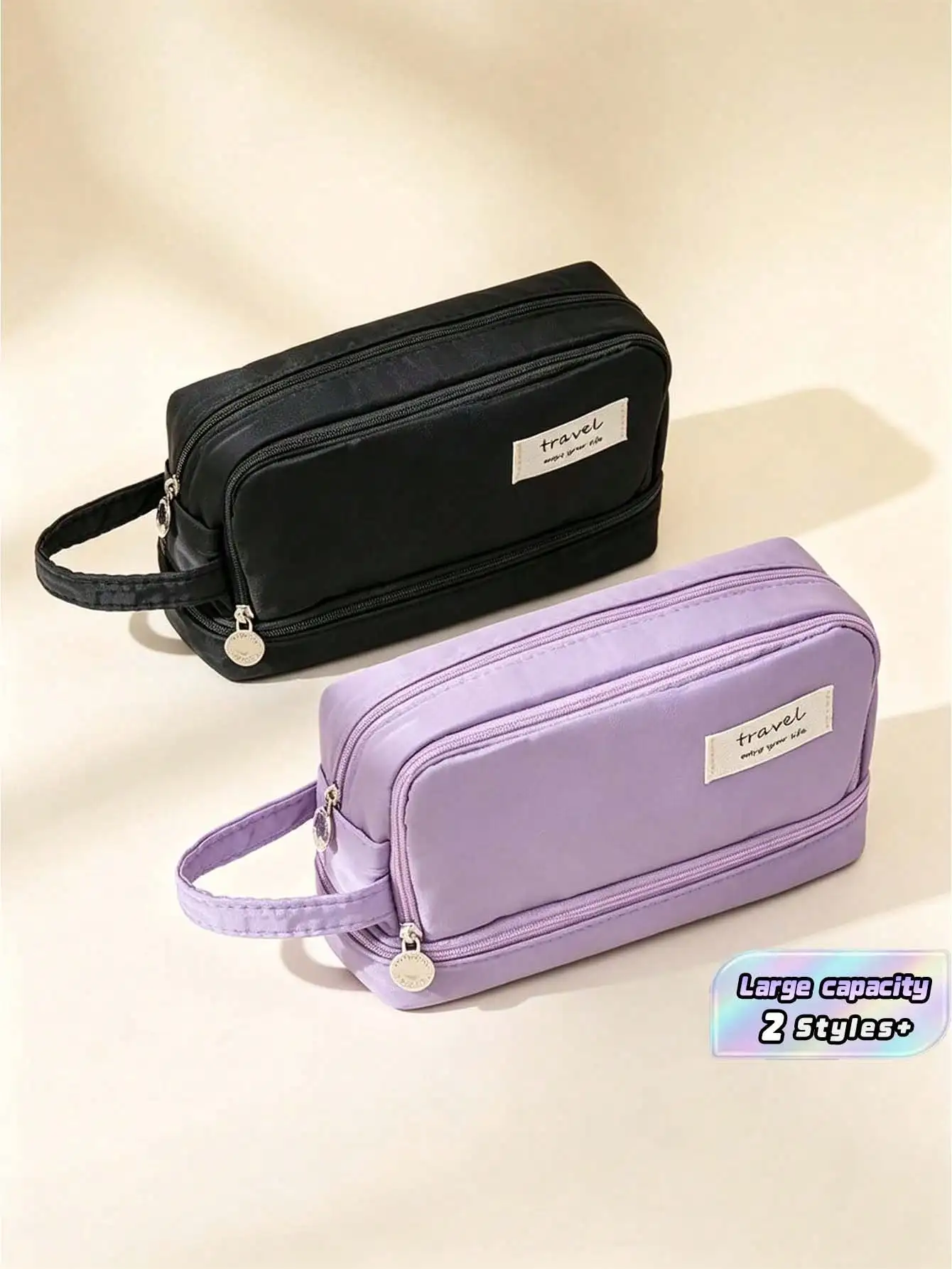 Large Capacity Pencil Case, Cosmetic Storage Box, Portable Gift Suitable For Office, School, Teenagers, Girls, Boys, Women, Adults, Stationery Gift, 1 Piece, Back To School Season, School Supplies, Pencil Pouch, Backpack