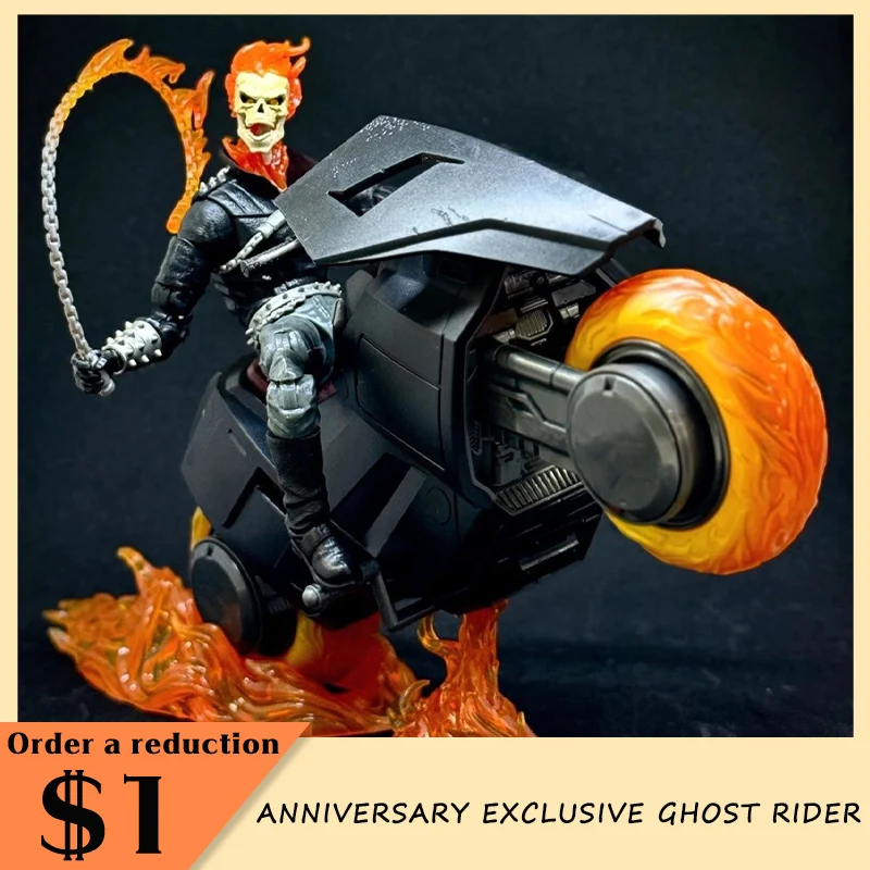 

Legends 85th Anniversary Exclusive Ghost Rider Action Figure 6 Comic Movie Figure Gk Collection Ko Model Statue Doll Toy Orament