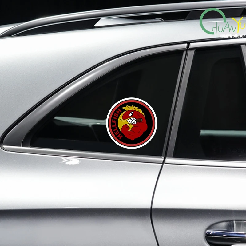 Flying Hellfish Tattoo Stickers for Car Home Kid Window Cute Living Room Funny Anime Room Stickers Art Laptop Cartoon - view 2