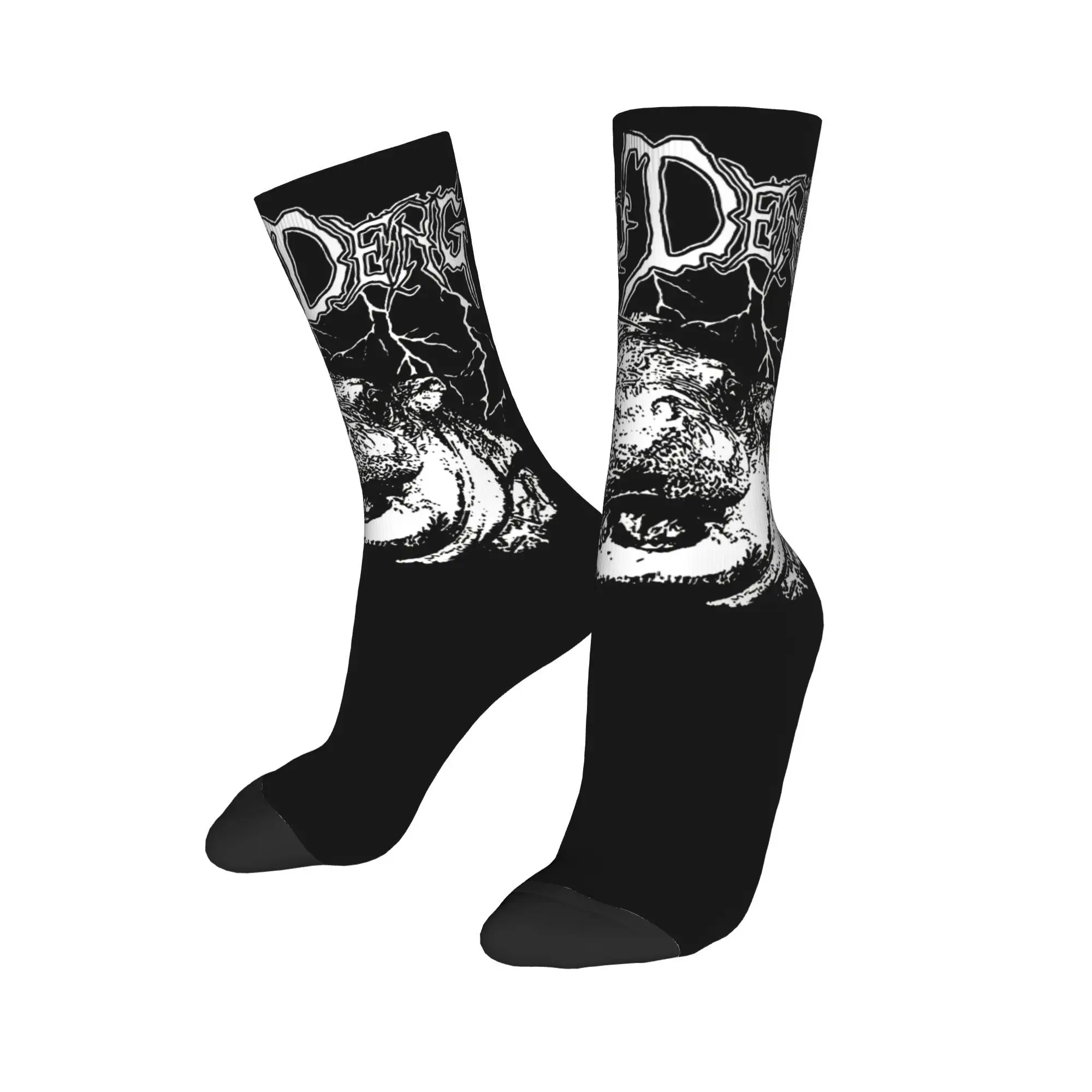 Moo Deng Metal funny meme Socks Accessories For Men Women  Skateboard Socks Comfortable Wonderful Gifts