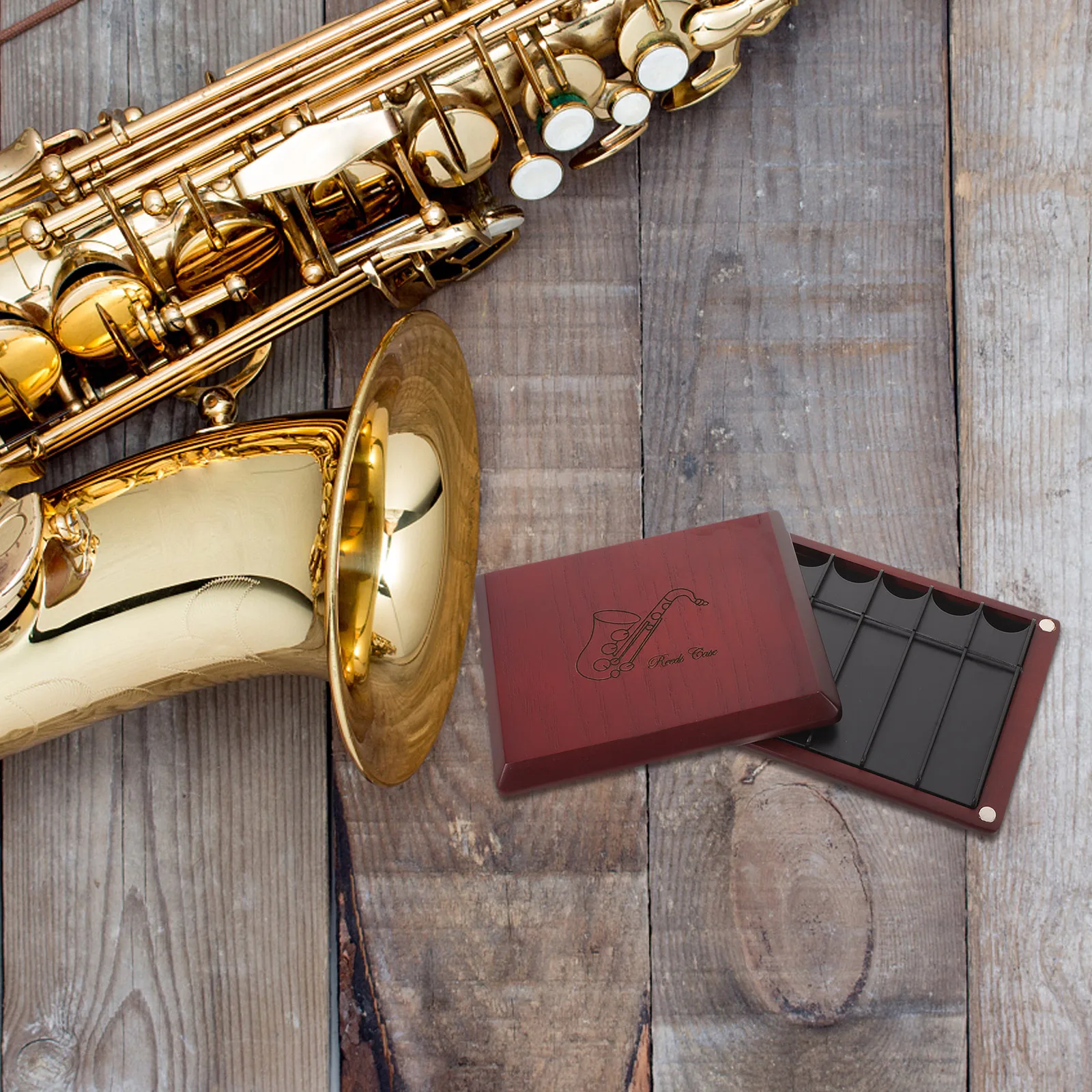 

Reed Storage Box Clarinet Holder Bass Reeds Case Oboe Cases Alto Saxophone Bracket