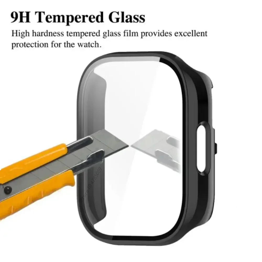 حافظة حماية للكمبيوتر الشخصي + زجاج لساعة Xiaomi Redmi 5 ساعة ذكية نشطة مضادة للخدش لملحقات Redmi Watch 5 Lite