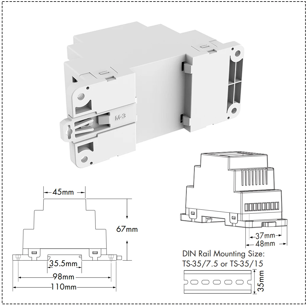 CENFAYA Triac DALI Dimmer DIN Rail Mounting Push Switch Dimming AC phase-cut DALI DT4 Dimmer DT-D With Numeric Display Function