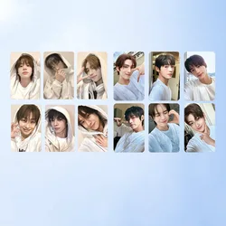 6Pcs/Set Kpop TWS Sparkling Blue Album Photocards SHINYU HANJIN KYUNGMIN​ Two Sides Fashion Selfie Postcards Fans Collectio Gift