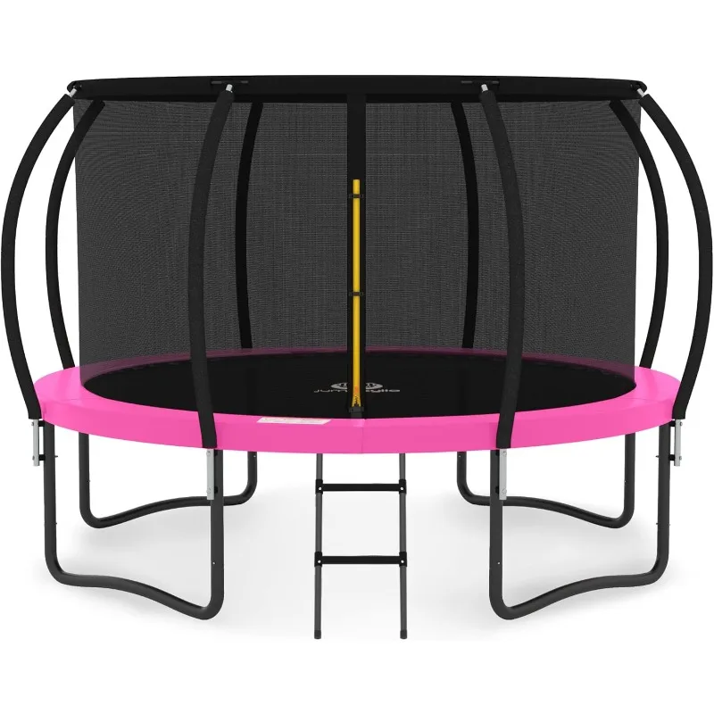 

Trampoline 8FT 10FT 12FT 14FT 15FT 16FT Trampoline with Enclosure - Recreational Trampolines with Ladder and AntiRust Coating