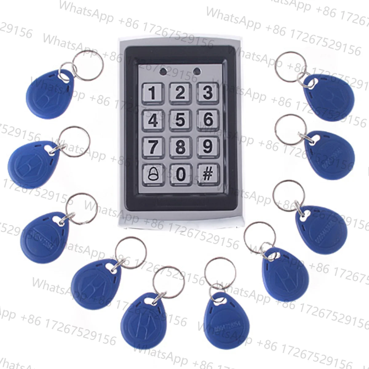 Metal Rfid Keypad Access Control Reader Access Controller Board Support 1000 Users 125KHz Electric Digital Password Lock