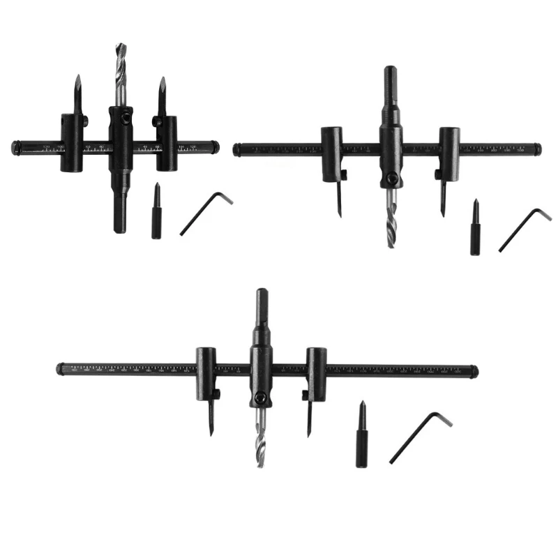 Strumento per taglio del per foraggio regolabile per fori metallo con accessorio
