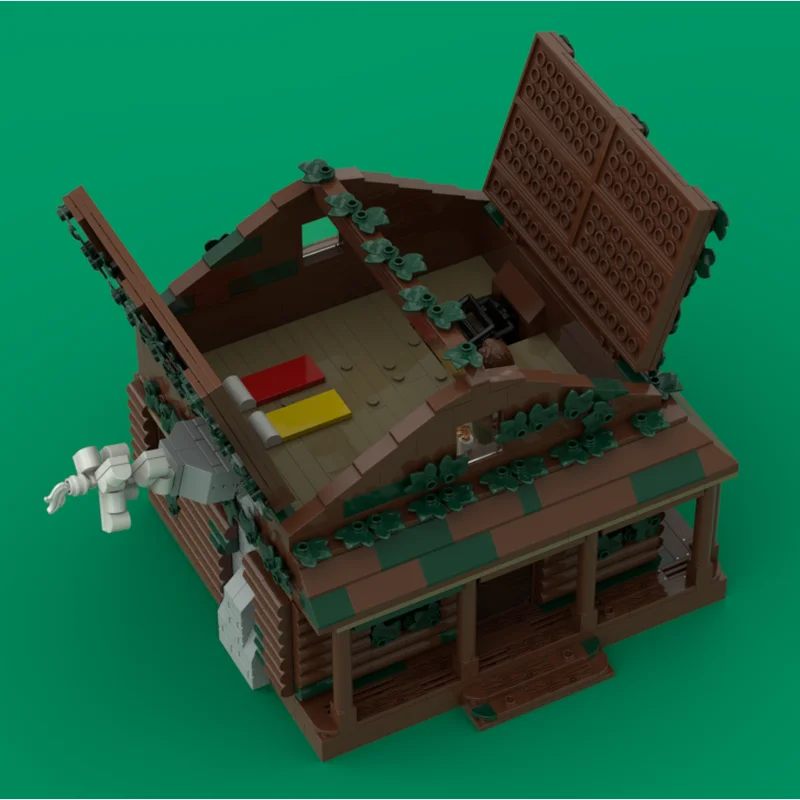 Modulares Stadtgebäude MOC Bausteine Holzhaus-Technologie Modulare Blöcke Geschenke Weihnachtsspielzeug DIY-Sets Montage