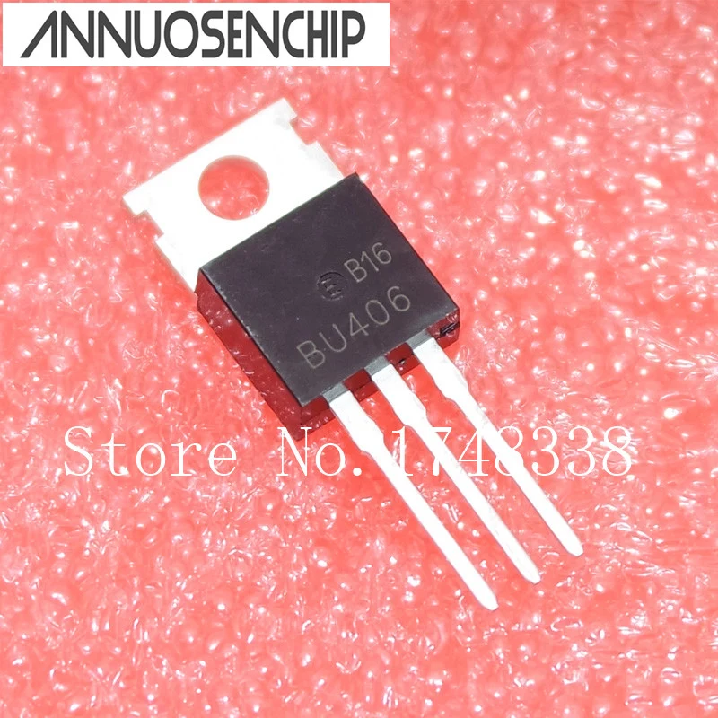 10 Buah BU406 Transistor Bipolar-BJT 7A 200V 60W NPN