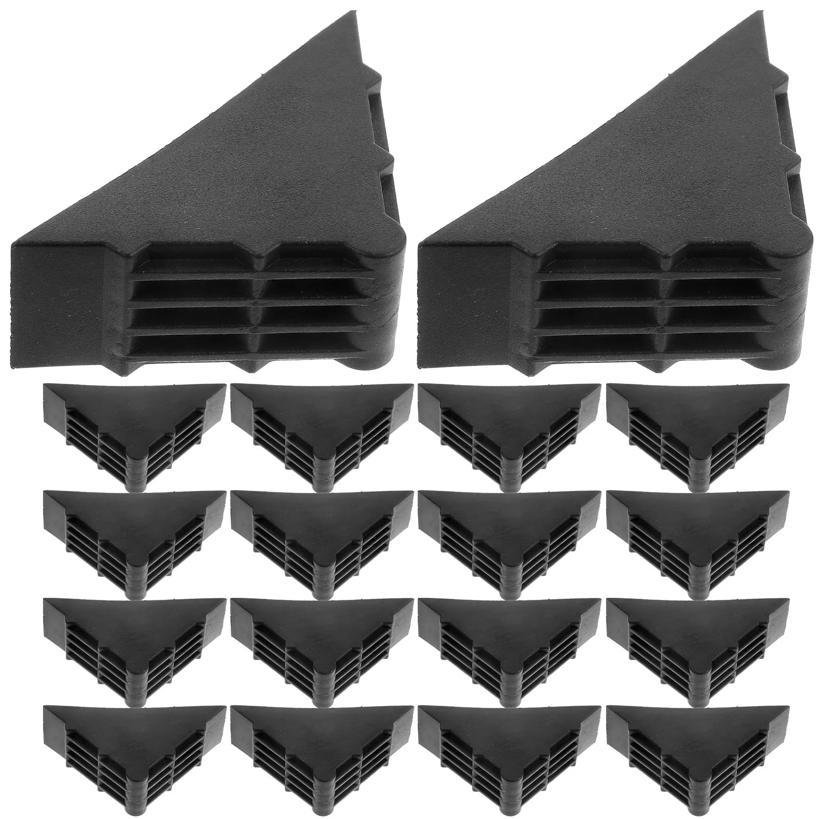 

50 Pcs Black 50x50x18mm Plastic Corner Protectors for Picture Frame Furniture Photo Edge Packaging Anti Collision