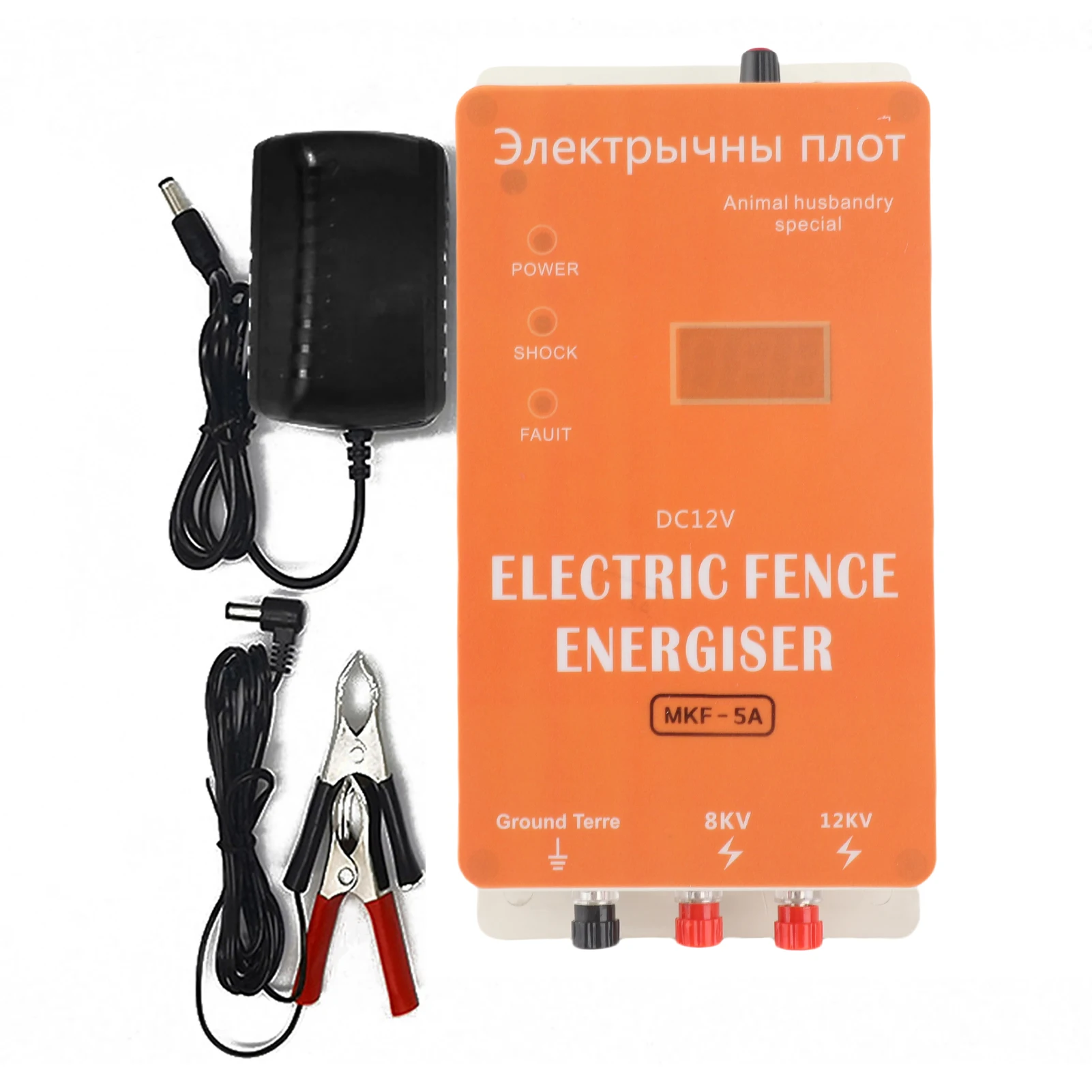 Cerca Eléctrica para Animales, Energizador de Alta Potencia con Pulso Ajustable para Granjas Avícolas, Cerca Eléctrica con Pulso Ajustable