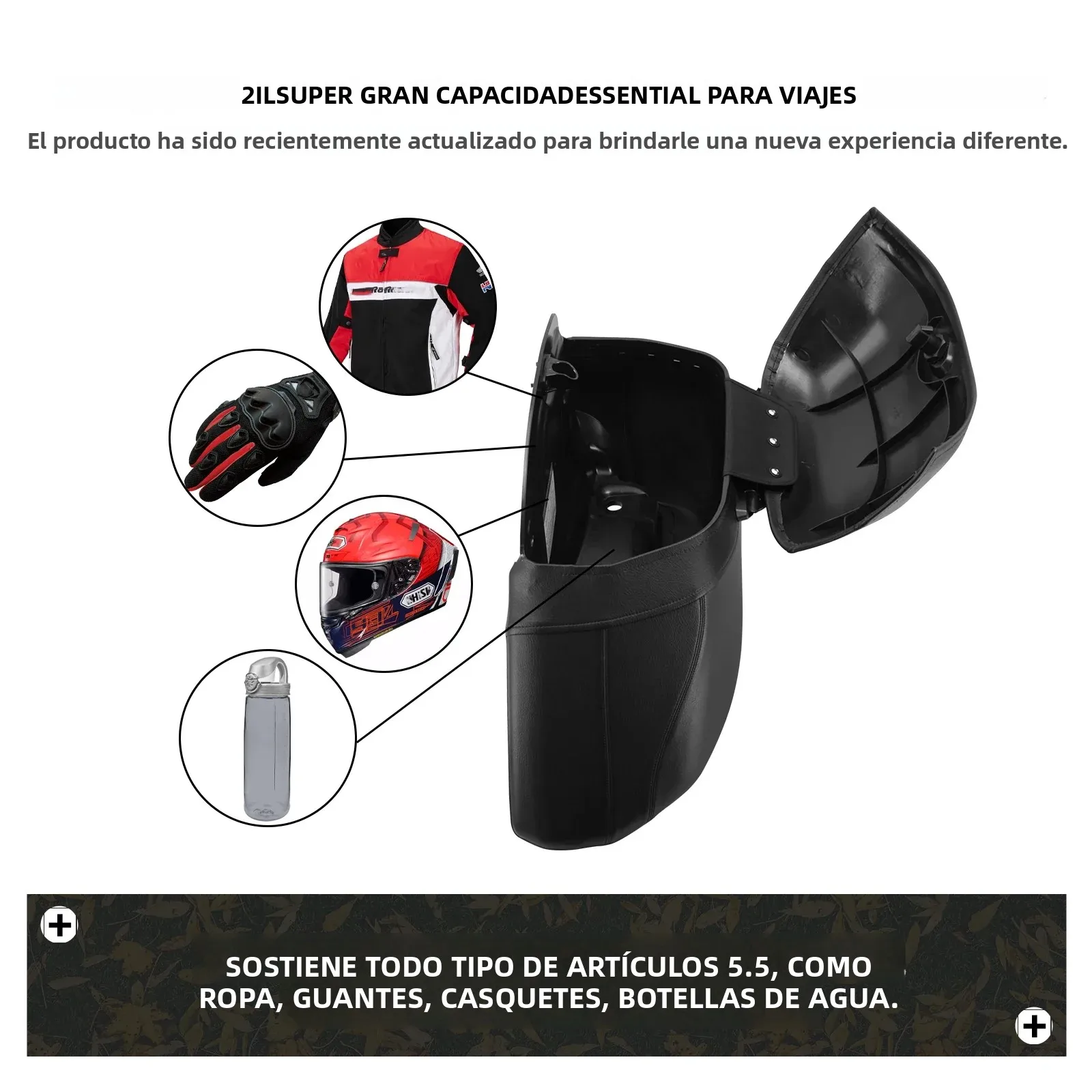 Bolsas duras para motocicleta, alforjas, maletero, equipaje y Kit de soporte de montaje resistente para Harley Touring Softail XL, Suzuki y BMW