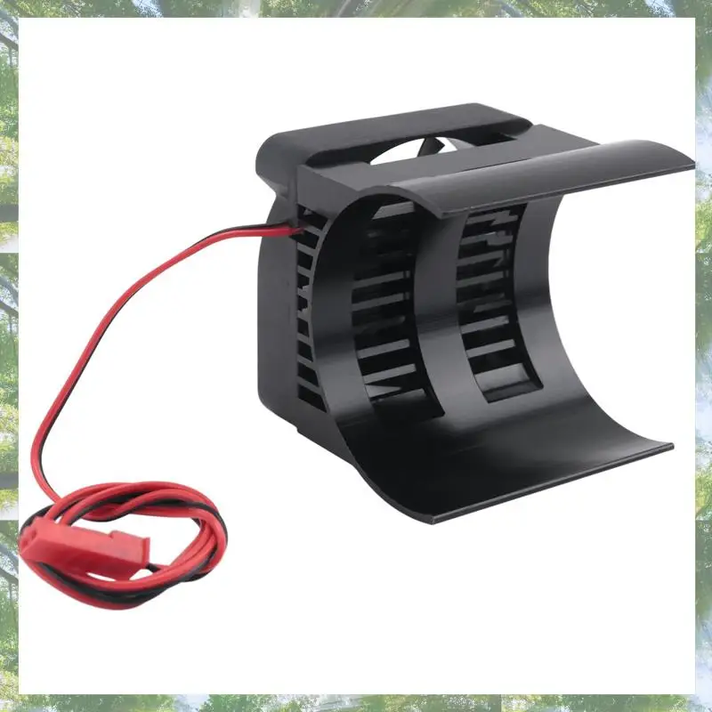 T84C-3X 42 mm motorkoelventilator koellichaam voor Traxxas 1/10 E-Maxx E-Revo Summit Arrma 1/8 Kraton Talion Typhon RC auto, zwart