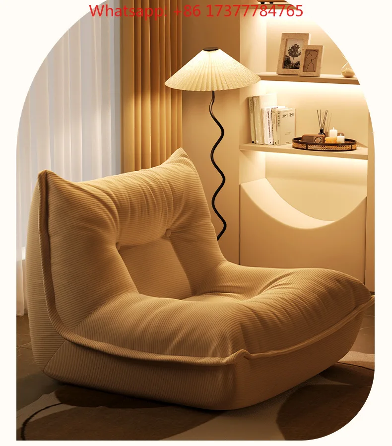 Balcony Leisure Single Sofa Chair, Compressed Lazy Relax Seat Furniture