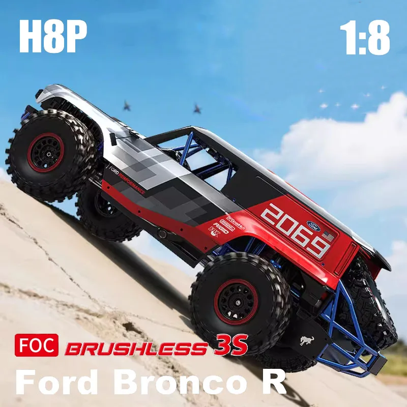 

Meijiaxin HYPER 1:8 Brushless H8P Remote Control Electric Ford Mustang 4WD Off-Road Climbing Vehicle Simulation RC Car Toy