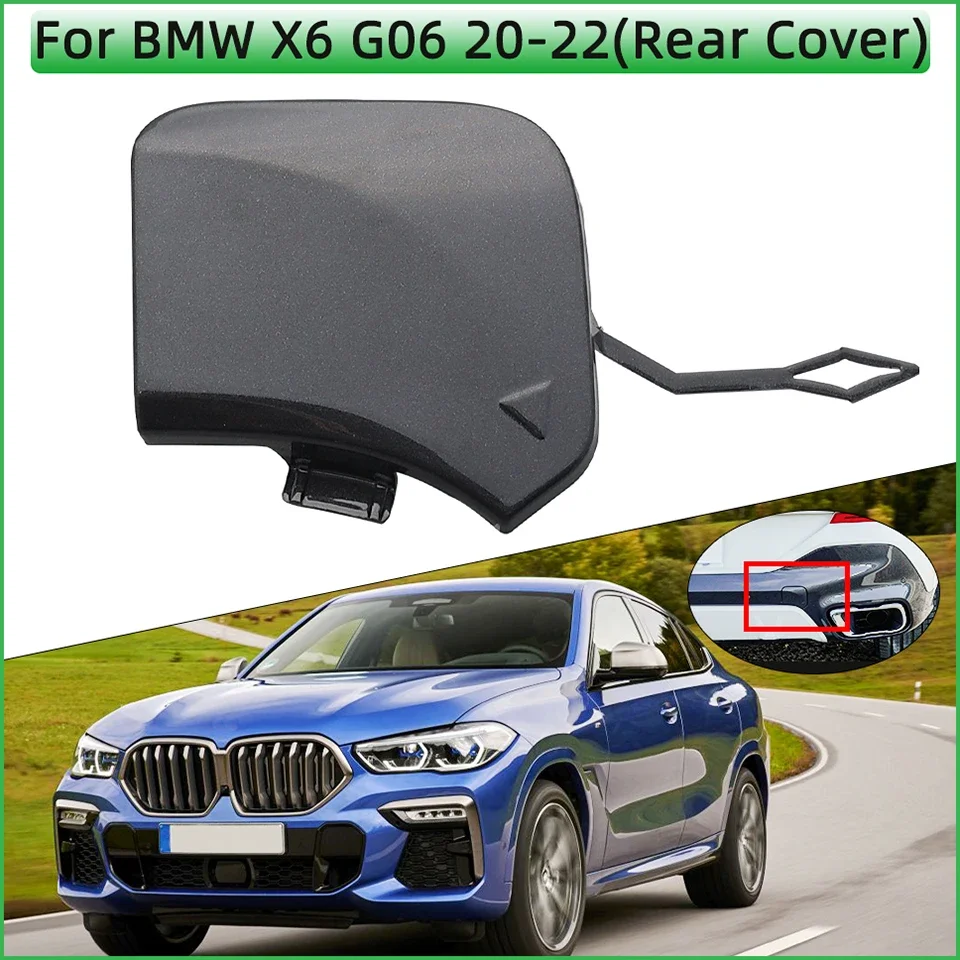 

Rear Bumper Towing Hook Eye Cover Lid For 2020 2021 2022 Bmw X6 M-Sport G06 30dX 30iX 40iX M50dX M50iX#51128069967 Hauling Cap