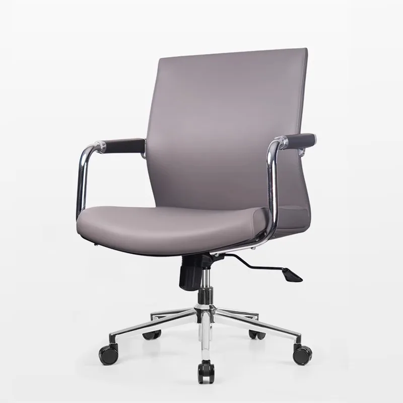 

Новое кресло для конференций, простое современное офисное кожаное компьютерное модное удобное кресло с поясом спереди