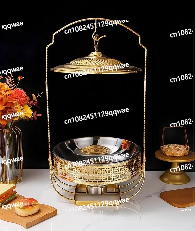 8L Hotel Restaurant Golden Cover Stove Alcohol Stove Buffet Stove 6L Party Party Wedding