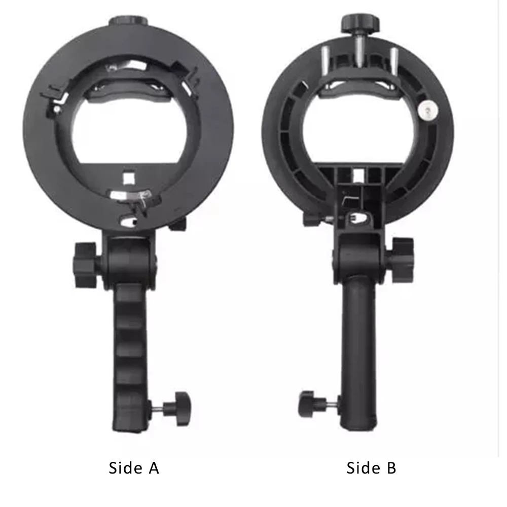 휴대용 그립 S형 플래시 브래킷, 사진 액세서리, 스피드 라이트 우산 거치대 소프트 박스 벌집용 보웬스 S 마운트 거치대