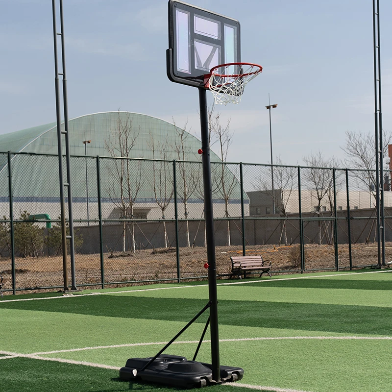 Portable Outdoor Basketball Hoop Goals 8.53FT-10FT Height Adjustable Stand with Removable Fillable Base Court Equipmentpromote s