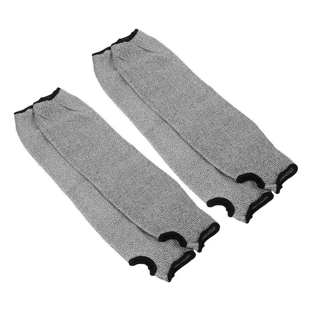

4Pcs Cut Resistant Arm Sleeves Thumb Hole Durable Protective Guards for Industrial Gardening Welding Metal Glass Cutting